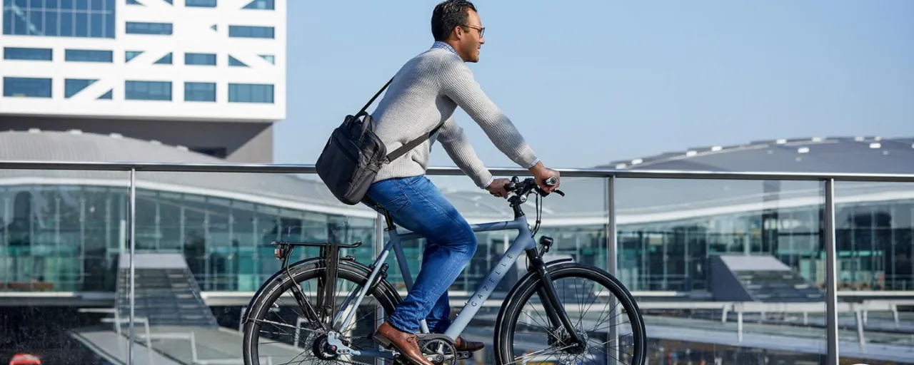 Gazelle hybride stafsfiets voor heren Gazelle hybride stafsfiets voor heren