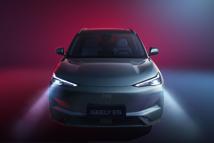 Geely E5 exterieur verfijnde details Geely E5 exterieur verfijnde details