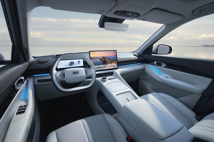 Geely E5 interieur slimme digitale cockpit Geely E5 interieur slimme digitale cockpit