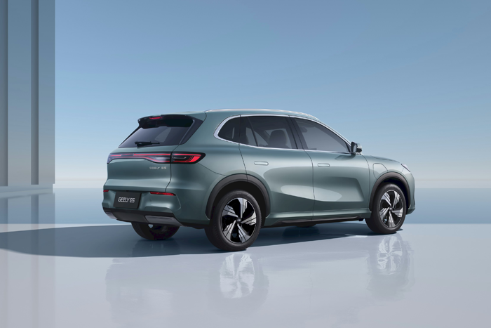 Geely E5 exterieur aerodynamisch design Geely E5 exterieur aerodynamisch design